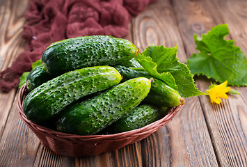 Image showing cucumbers