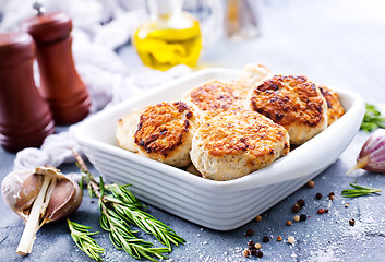 Image showing chicken cutlets