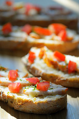 Image showing bruschetta with chicken