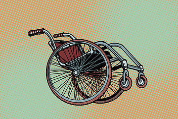 Image showing Realistic wheelchair, symbol International Day of Persons with D