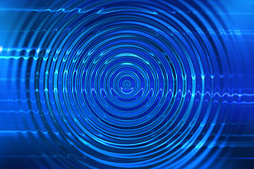 Image showing blue ripples background