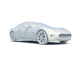 Image showing 3d Car White Blank Template