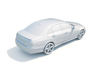 Image showing 3d Car White Blank Template