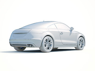 Image showing 3d Car White Blank Template