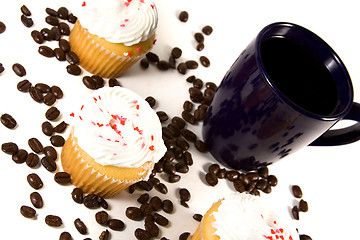 Image showing Isolated Coffee Mug with Cupcake