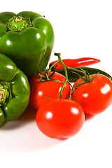 Image showing Vegetables on an isolated background