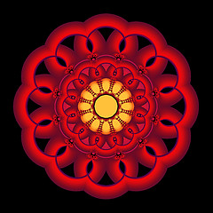 Image showing Red Mandala