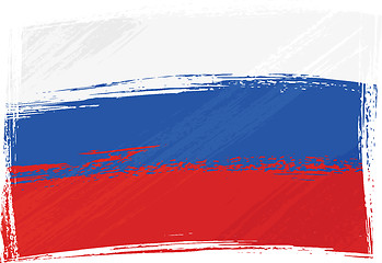 Image showing Grunge Russia flag