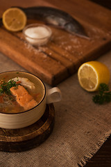 Image showing fish soup composition