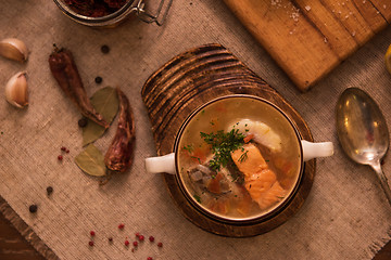 Image showing fish soup composition