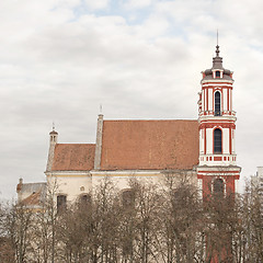 Image showing Church and cloudy sky