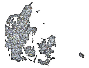 Image showing Textured map of Denmark in nice colors