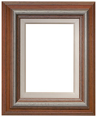 Image showing Brown Wooden Frame Cutout