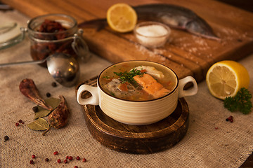 Image showing fish soup composition