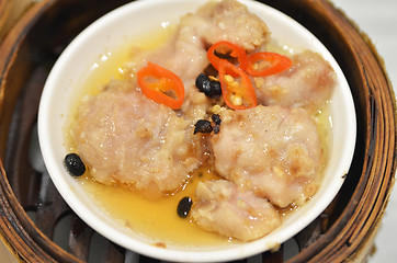 Image showing Black bean steamed pork ribs