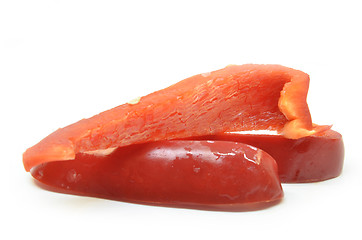 Image showing Slices of red pepper 