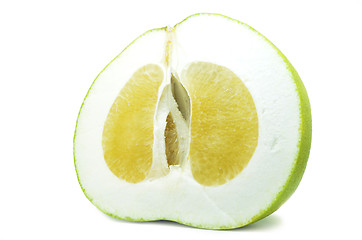 Image showing Fresh pomelos on white background