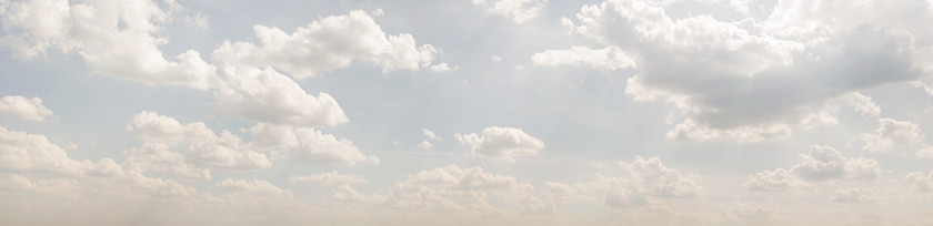 Image showing Blue sky, clouds and sun light