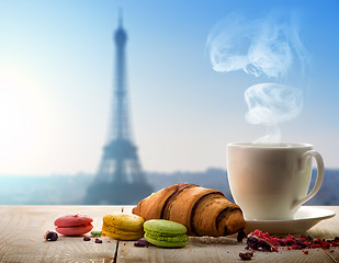 Image showing Breakfast in Paris