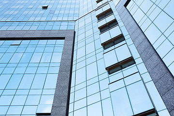 Image showing Low Angle View Of Tall Office Buildings