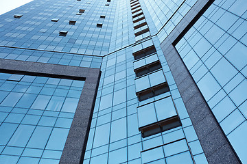 Image showing Low Angle View Of Tall Office Buildings