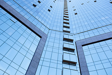 Image showing Low Angle View Of Tall Office Buildings