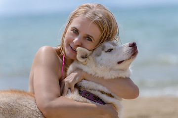 Image showing Husky and blonde