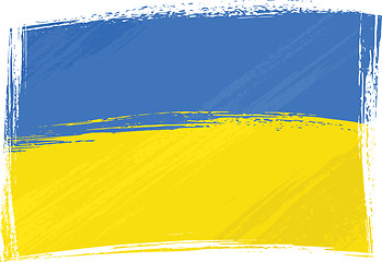 Image showing Grunge Ukraine flag