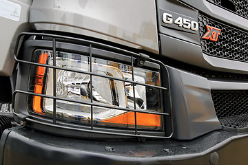 Image showing Scania G450 XT Truck Front Detail