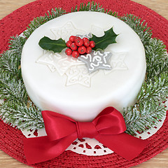 Image showing Traditional Christmas Cake