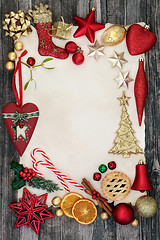 Image showing Christmas Decorative Background Border