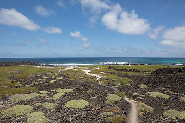 Image showing North on Lanzarote there are also nice beaches.