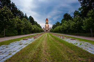 Image showing Sudfriedhof, the biggest graveyard in Leipzig, Germany