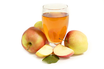 Image showing Cold apple juice