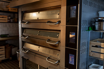 Image showing bread oven at bakery kitchen