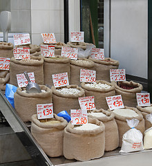 Image showing Food sacks