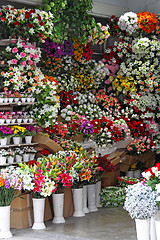 Image showing Plastic flower shop