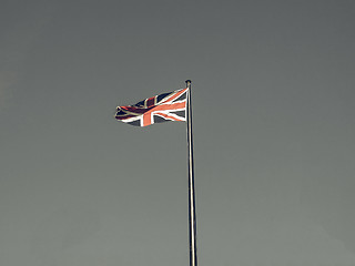 Image showing Vintage looking UK Flag