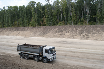 Image showing car dump truck