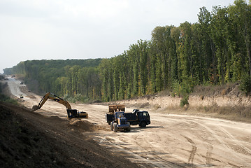 Image showing construction work with equipment