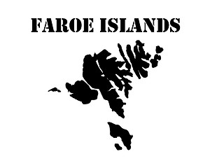 Image showing map Faroe Islands