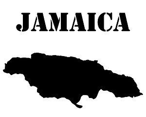 Image showing map of Jamaica