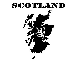 Image showing Map of Scotland and the symbol