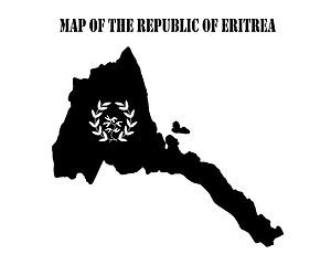Image showing map of the Republic of Eritrea