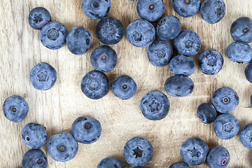 Image showing blue blueberries closeup