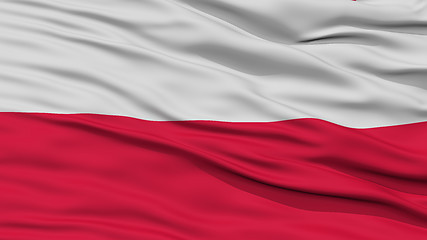 Image showing Closeup Poland Flag