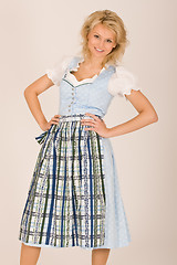 Image showing Bavarian beauty in costume