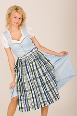 Image showing Bavarian beauty in costume