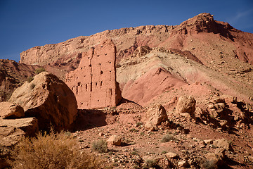 Image showing Ruins in the Atlas Mountains of Morocco