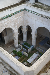 Image showing Muslim cemetery graves. Fez, Morocco North Africa